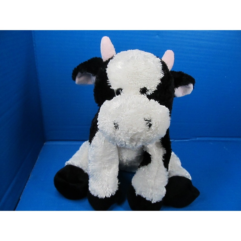 Kohl's Cares Click Clack Moo Black White Cow Stuffed Animal Beanbag Plush 12"